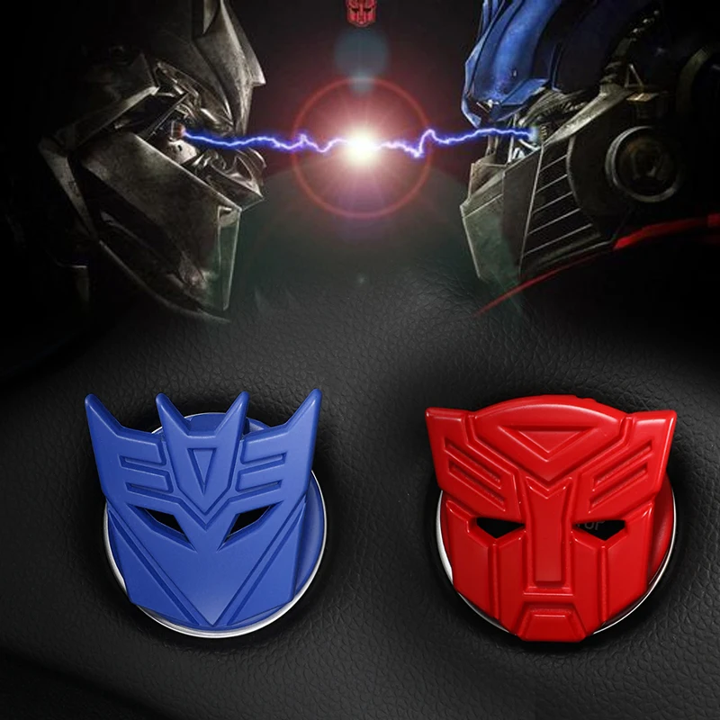 

Transformers 3D Sticker Accessories Ring Auto Engine Start Stop Button Cover Case For Audi BMW e46 Honda Civic Toyota VW Golf