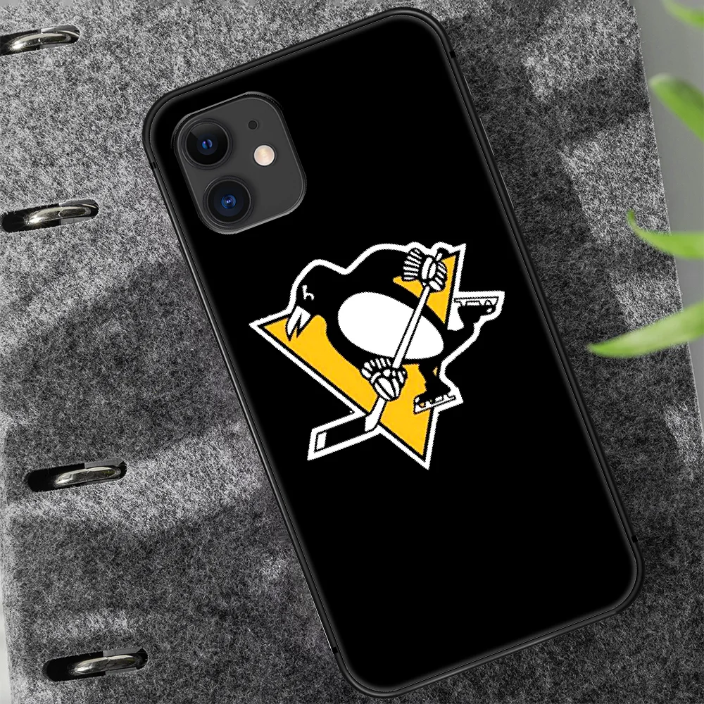 

Pittsburgh Penguin Phone Case Cover Hull For iphone 5 5s se 2020 6 6s 7 8 12 mini plus X XS XR 11 PRO MAX black Cell Soft Etui