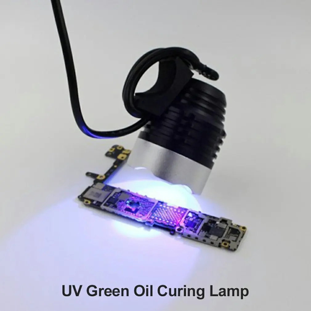 USB УФ-лампа для отверждения клея Портативные Инструменты ремонта Зеленая лампа