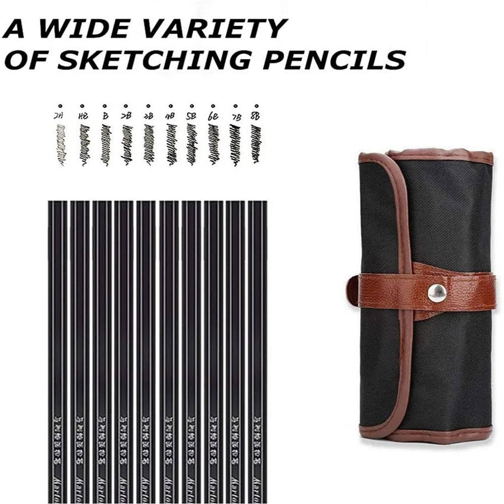 

Drawing Pencils and Sketch Set 30pcs Kit, Complete Artist Kit Art Supplies Sketching Art Set Charcoal Pencils, Erasers & Case