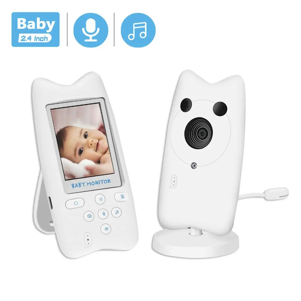 BESDER 2 4 дюймовый беспроводной цветной видеомонитор для малышей двухсторонний