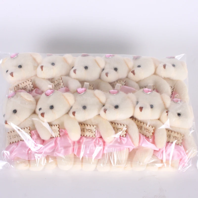 36 шт./лот 15 видов цветов мини-плюшевые куклы рождественский подарок медведь