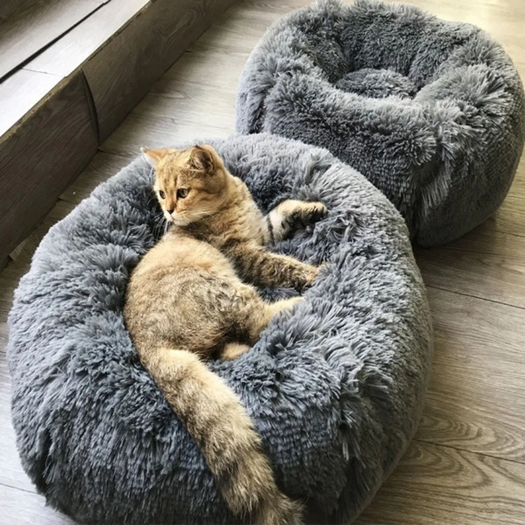 

Undefined Round Dog cat Bed pet nest Washable Pet Cat House Dog Breathable Lounger Sofa deep sleep cat litter Soft Plush Pads