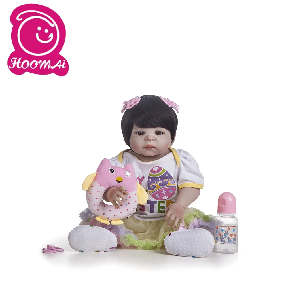 55 см полностью силиконовая кукла Реборн игрушка для новорожденного принцесса