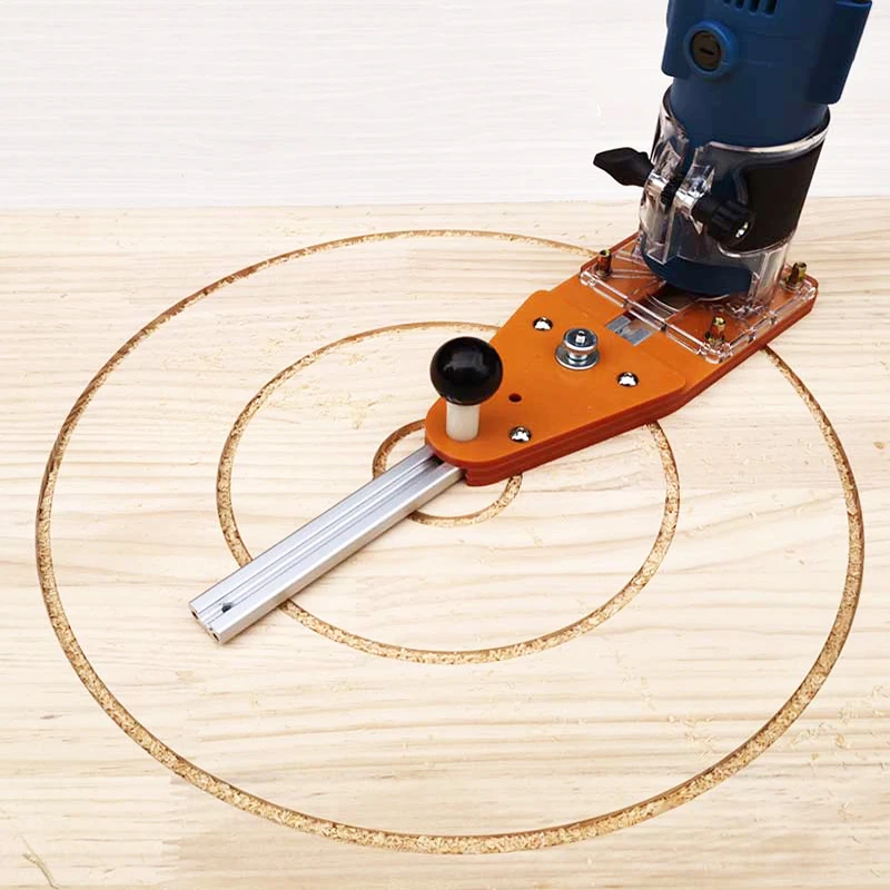 

Circle Cutting Jig For Makita Electric Hand Trimmer Wood Router Milling Circle Trimming Machine Balance Board With 26/60cm Track