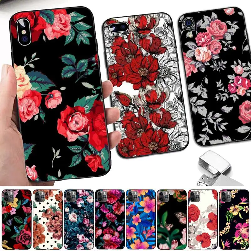 

Tropical Floral Botanic Banana leaves Phone Case for iphone 13 8 7 6 6S Plus X 5S SE 2020 XR 11 12 pro XS MAX