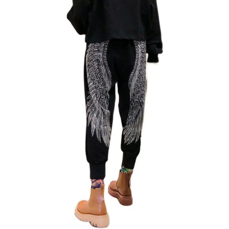 Штаны-шаровары женские эластичные серебристые на осень/зиму | Женская одежда