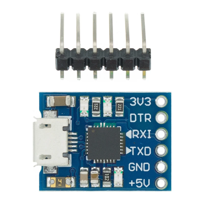 1 шт. CP2102 MICRO USB к UART TTL модуль 6 контактный последовательный преобразователь STC