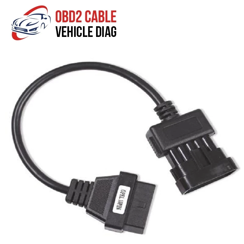 10-контактный разъем Extentson адаптер для Opel 10 Pin OBD II автомобильный диагностический инструмент кабели разъем - изображение
