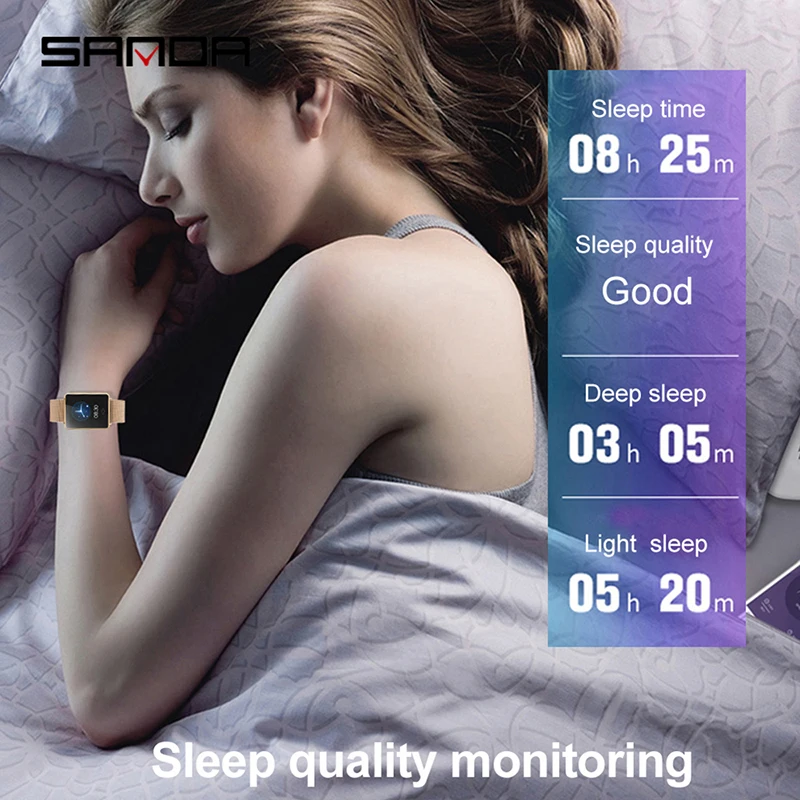 

Reloj inteligente 2019 Smarwatch CK26 Gold Smart Watch Heart Rate Blood Pressure Sleep Monitor Black Screen Smart Band