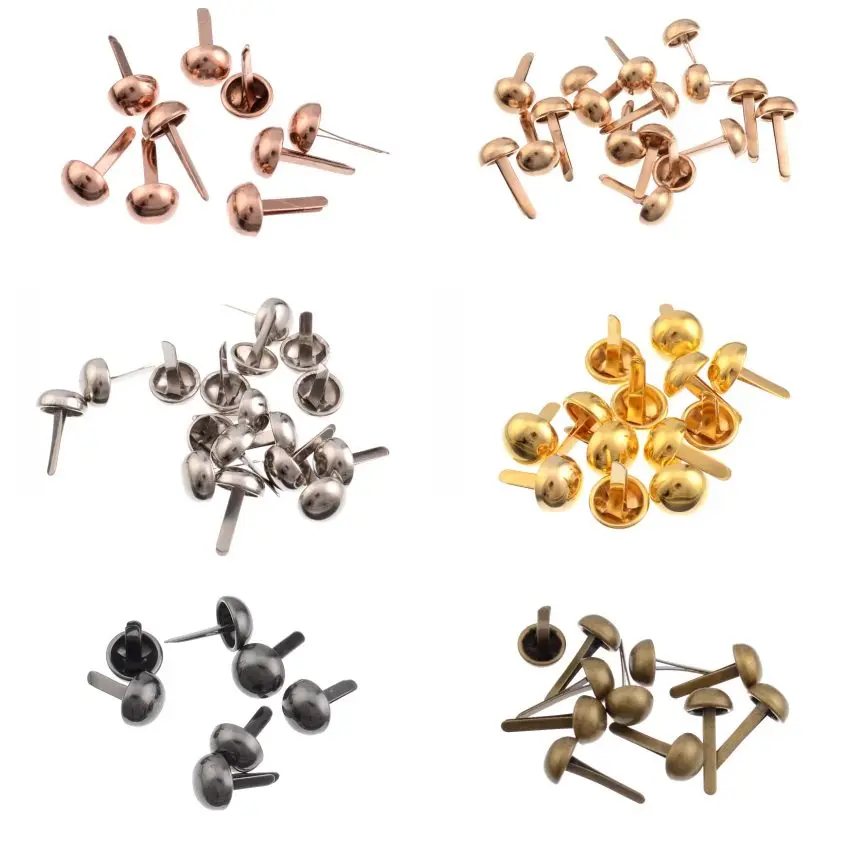 150 шт. Серебряный тон купол заклепки с шипами Пятна Панк Сумка Одежда 17x10 мм (5/8