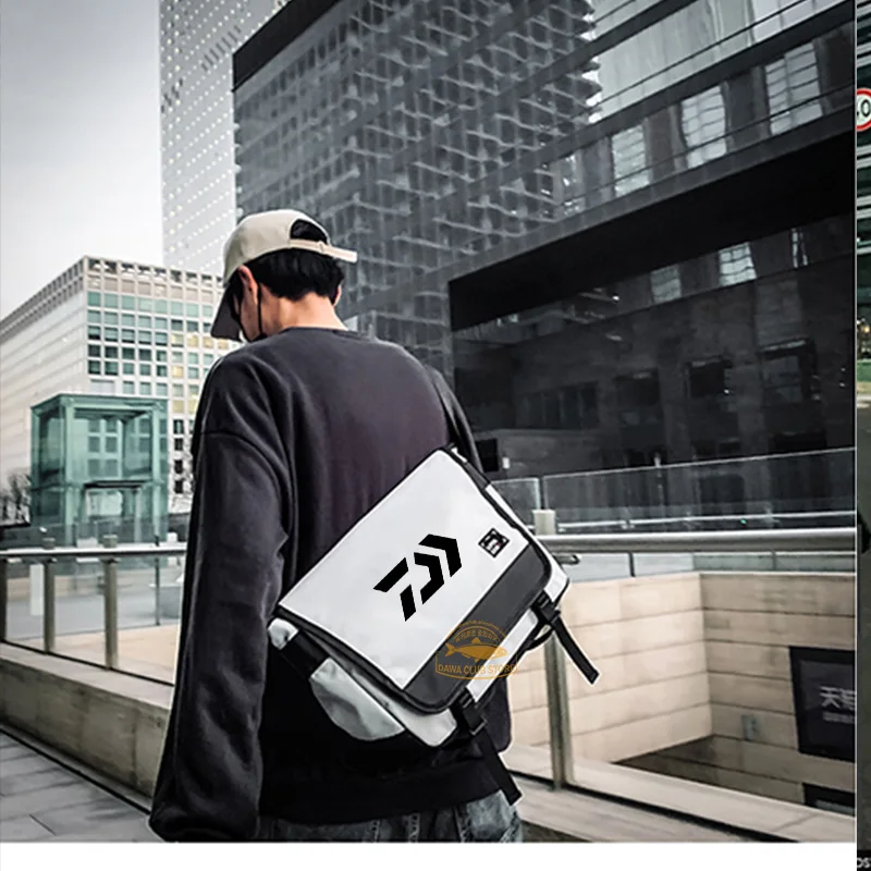 

New Daiwa Fishing Bag Men's Outdoor Large Capacity Sports Cycling Messenger Bag Ladies Travel Casual Fashion Shoulder Bag