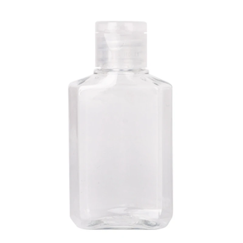 

40 PCS 2 Oz 60 Ml Clear Refillable Flip Top PET Plastic Travel Bottle Container