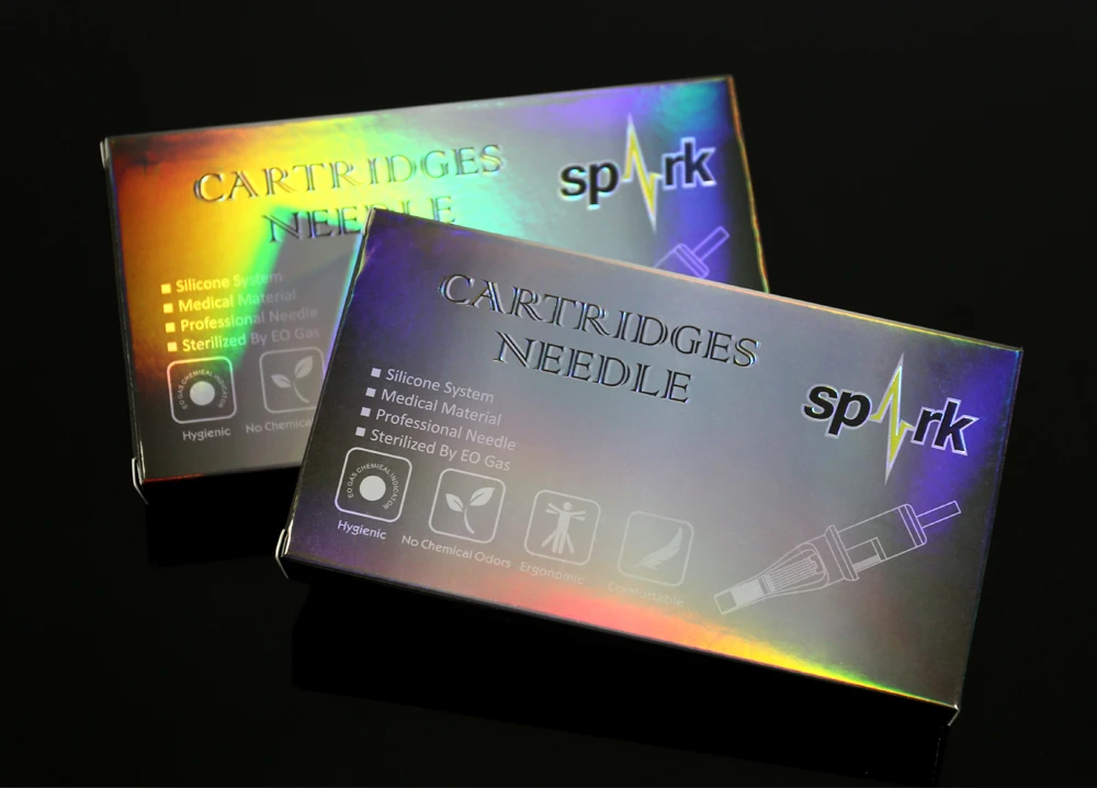 10 шт./партия SPARK Smoke серый картридж Иглы для татуировки Изогнутые Magnum#12 0,35 мм agujas Иглы для татуировки картриджа ручка машины