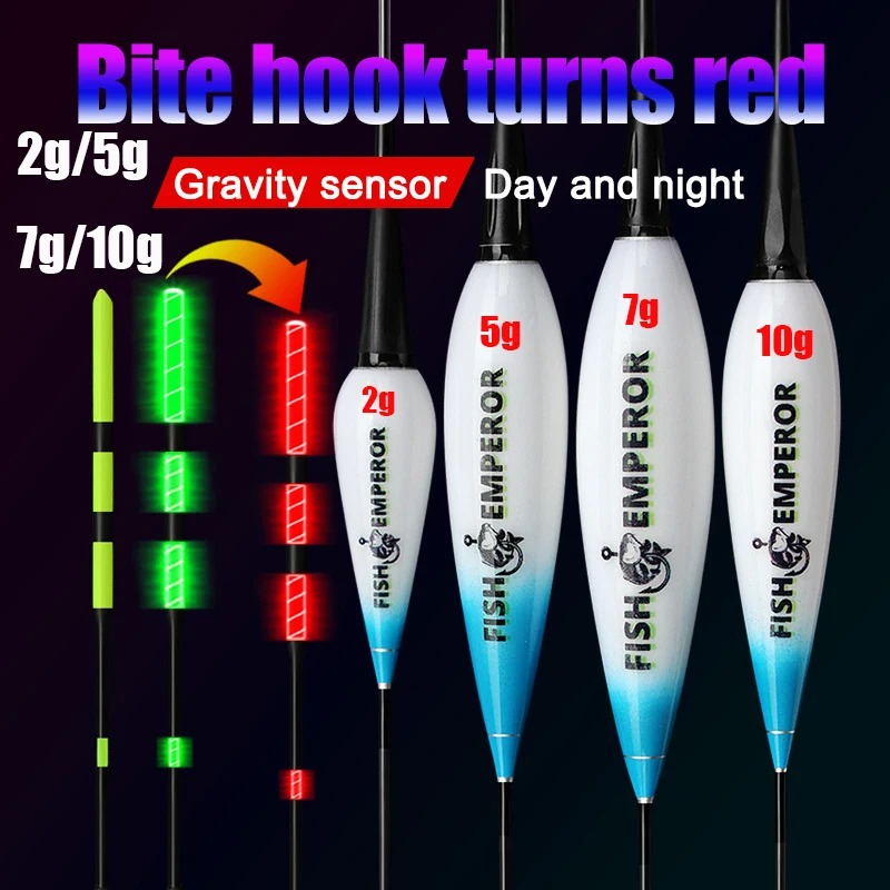 Fishing Smart Electronic Float Gravity Sensor Led 2g 5g 7g 10g Great Buoyancy 2021 Pose Bobbers With CR425 Battery Glow Stick