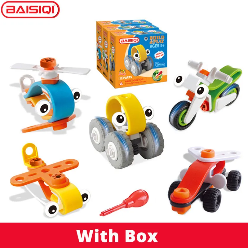 Гибкий строительный блок мягкий монтажный винтовой инструмент игрушечный