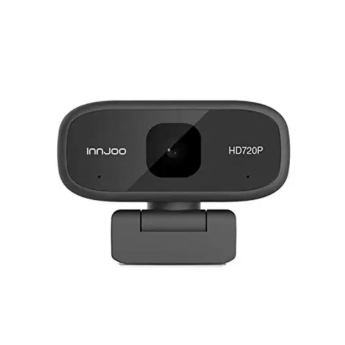 Веб-камера InnJoo 720p HD 30 fps без драйвера совместима с Windows XP/Vista/7/10 MacOS Linux и выше Черная