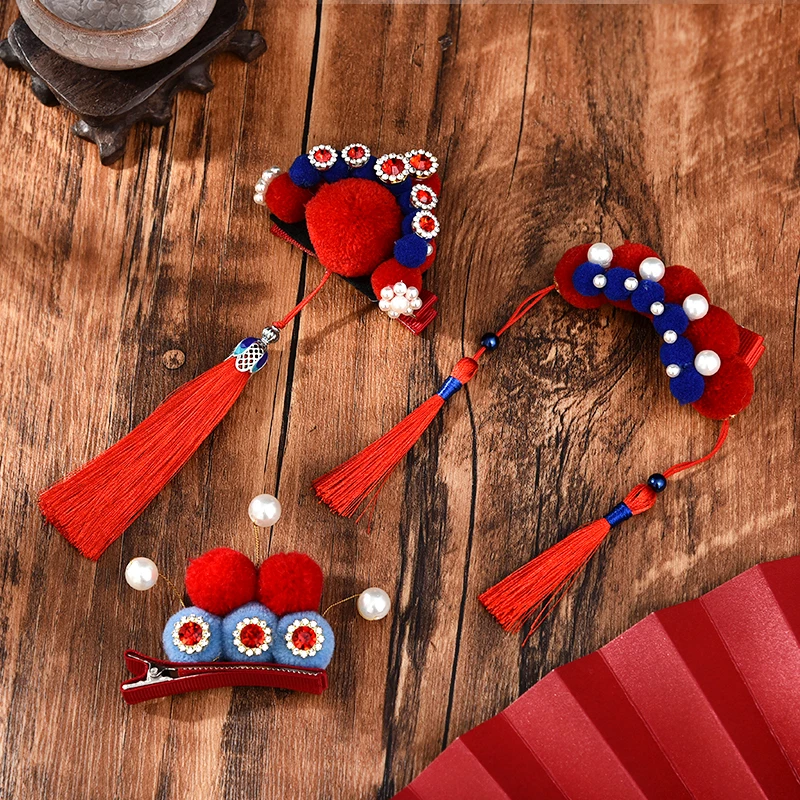 Милые нейлоновые жемчужные кисточки для девочек 2020 заколки волос с орнаментом