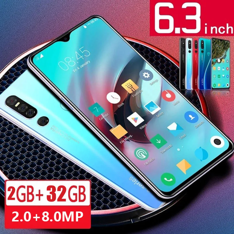 

Global Version SOYES P30 Pro Mobile Phones Android 9.1 Cellphones 6.3 inch 32G ROM Dual SIM Card 4800mAh SmartPhones
