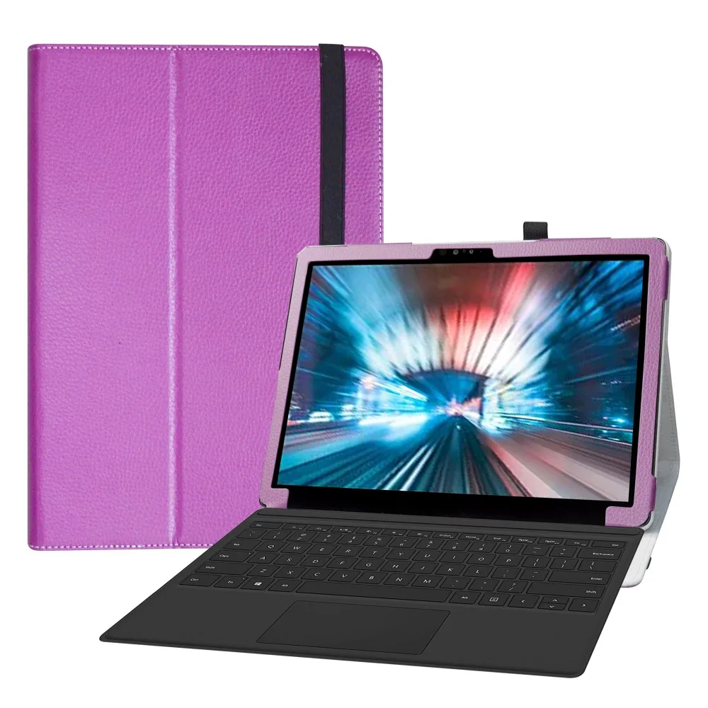Чехол для 12," Dell Latitude 7200 2-в-1 планшетный ПК(не подходит для ноутбука Dell Latitude 7200) откидной крышкой с эластичной застежкой
