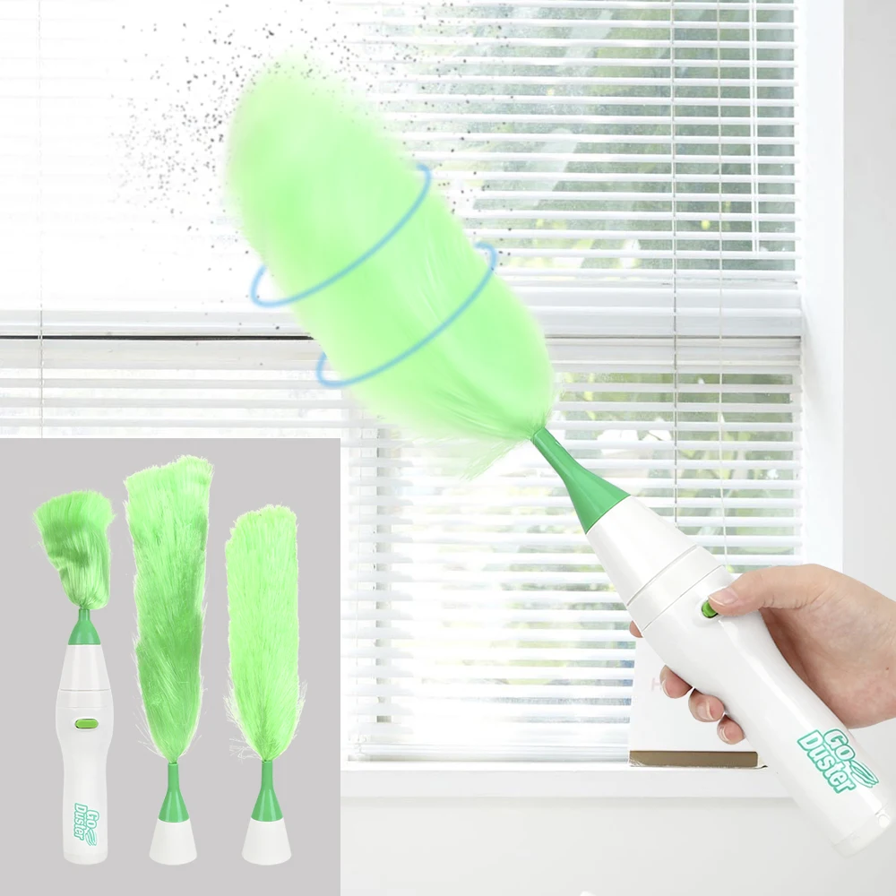 

Window Bookshelf Dust Cleaner Brush Soft Microfiber Multifunctional Electric Feather Duster For Home Furniture Car