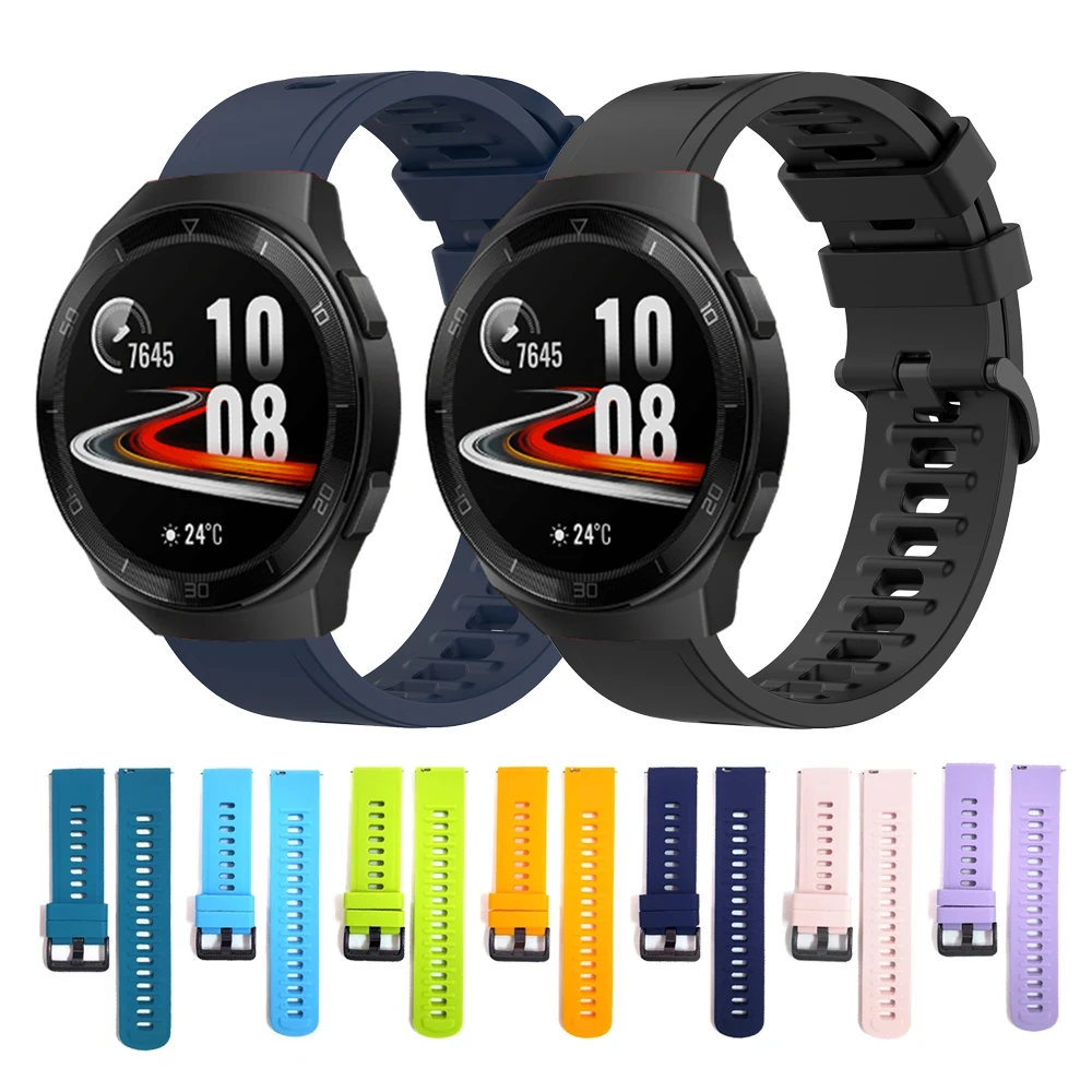 

Silicone Sport band For HUAWEI Watch GT 2e Wrist Strap For HUAWEI WATCH GT 2 46mm & HONOR MagicWatch Replaceable watchbands