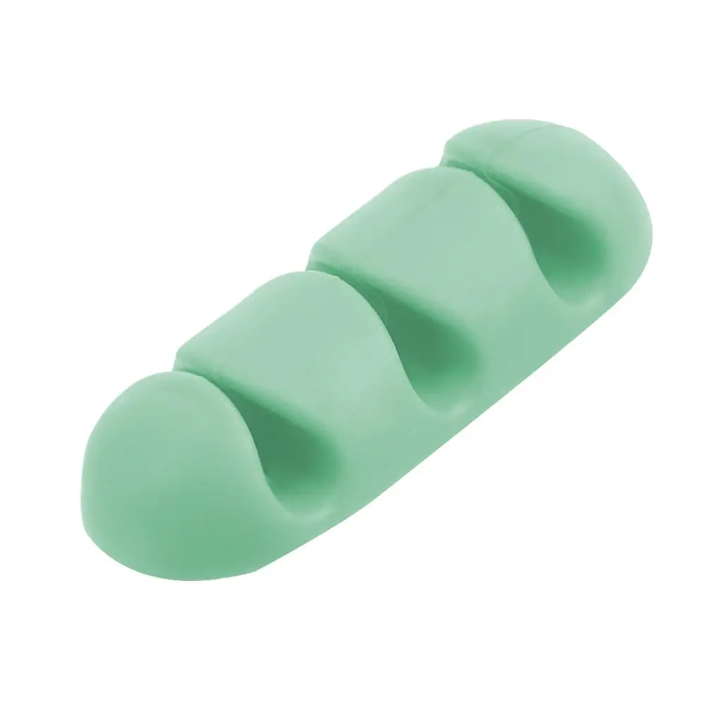 5 шт. провод держатель силиконовый для наушников USB Кабельный зажим самоклеящаяся