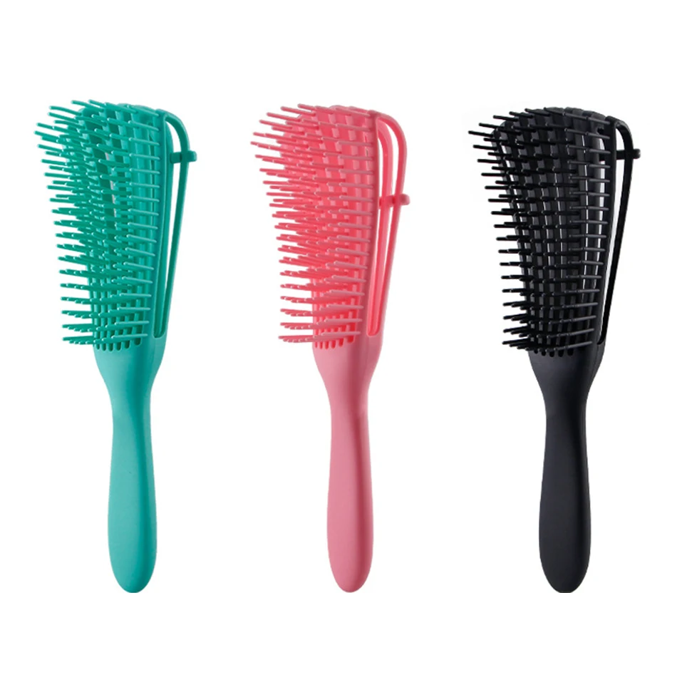 Нейлоновая расческа для волос Detangle Женская Массажная гребень щетка влажных