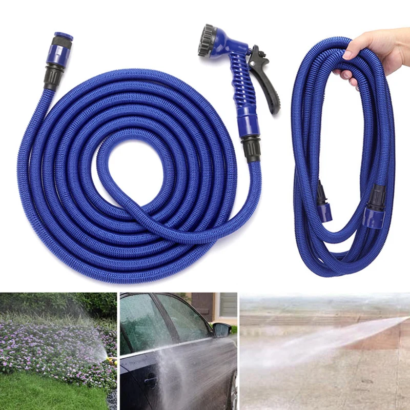 

Household Car Washing Tool Set Nozzle Telescopic Hose Set Multifunction Garden Watering Tool L5