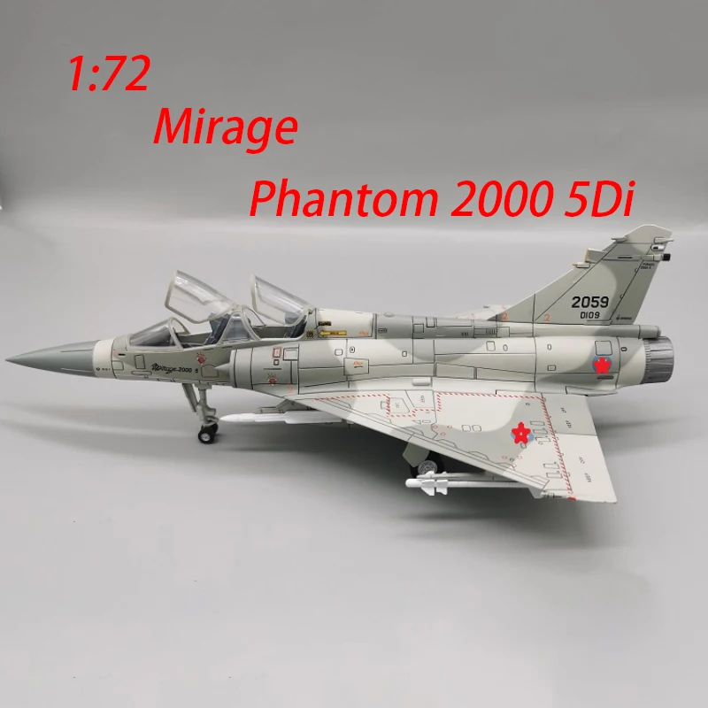 Модель Военного Истребителя Mirage 2000 5Di литый под давлением масштаб 1/72 Двухместный
