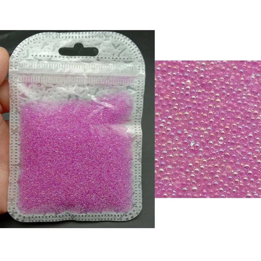 nail caviar 09 20 г/компл. высокое качество ногтей шарики 3D блеск сломанной Стекло Стразы для украшения ногтей, маникюр ремесла Deacoration аксессуар - Цвет: nail caviar 09