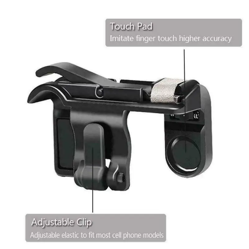 

1 Pair Of Mobile Game Triggers Fire Button Key Gamepad Shooter Trigger Collapsible Portable Game Essentials Assist Accessories