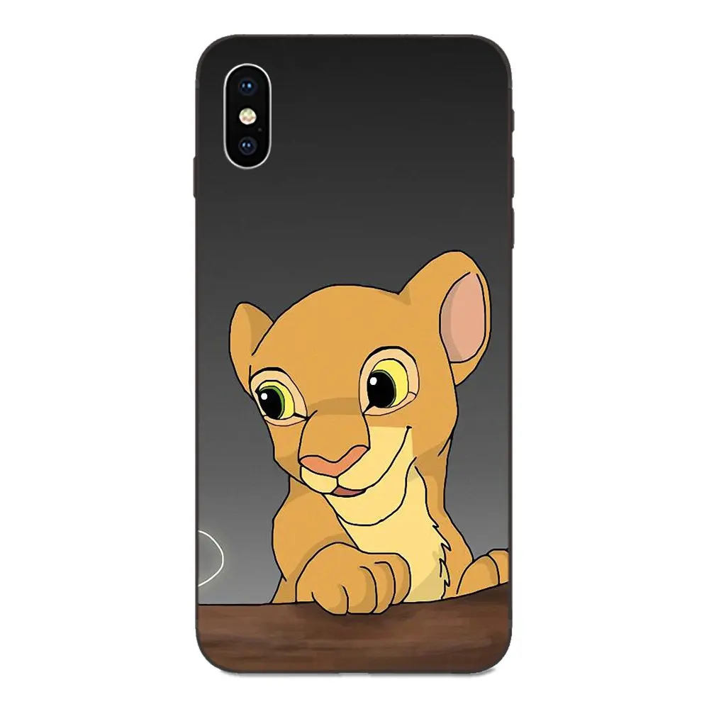 as picture Для Xiaomi Redmi Note 3 3S 4 4A 4X5 5A 6 6A 7 7A K20 Plus Pro S2 Y2 Y3 черный чехол для телефона чехол Чехол Simba и Нала" - Цвет: as picture
