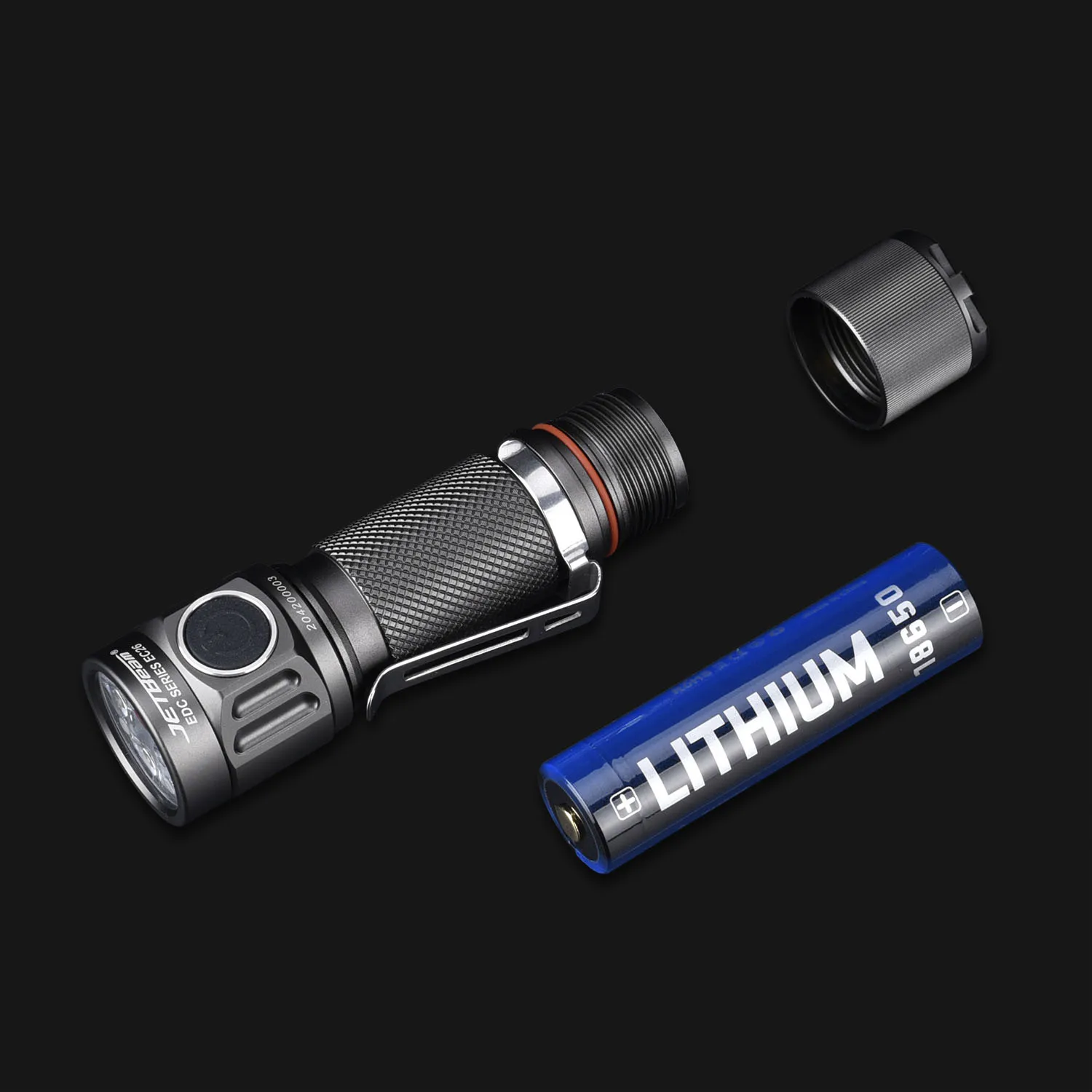 구매 JETBeam EC26 EDC 3600 루멘 고출력 및 소형 LED 손전등 방수 미니 EDC 랜턴 캠핑/디펜스 + 18650 배터리