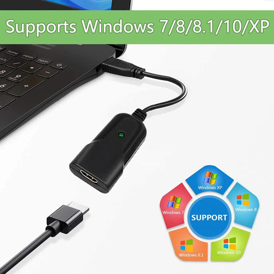 Блок видеозахвата в реальном времени HDMI USB Full HD 1080P для Windows| |