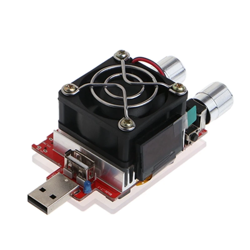 

USB Port Adjustable Constant Current Electronic Load, 35W Discharge Electricity Test Instrument with LCD