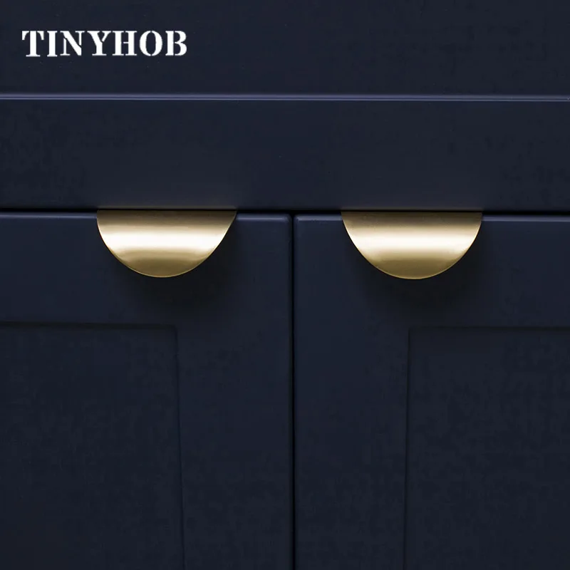 Hidden Brass Knob and Handle Invisible Leaf Shape Wardrobe/Cabinet Golden Pull Furniture | Обустройство дома