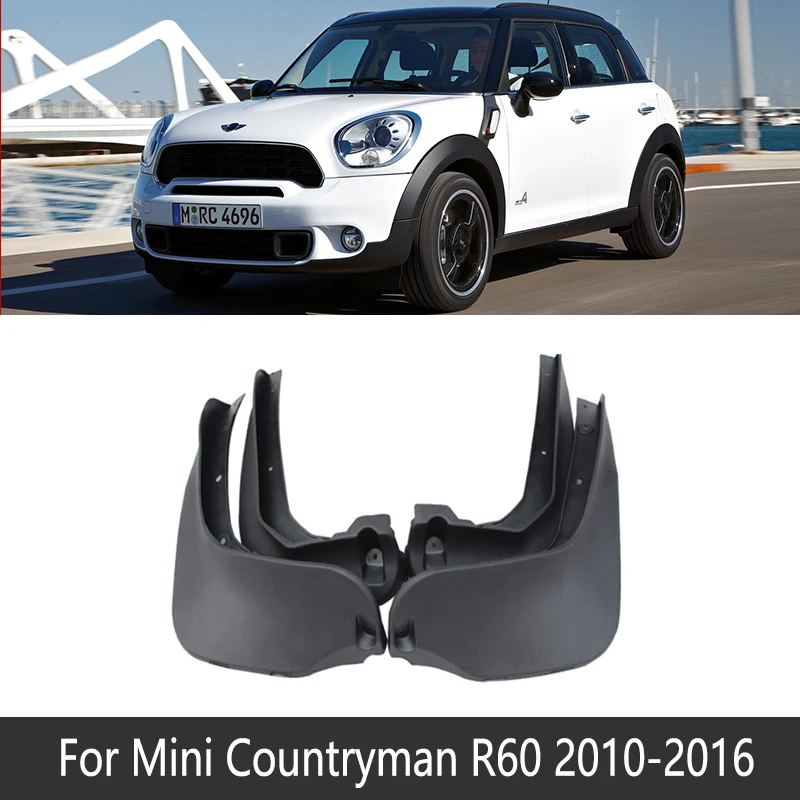 2010-2016 R60 Брызговик для Mini Countryman R60 F60 2010~ Fender брызговик Всплеск закрылки аксессуары для брызговиков 2013 - Название цвета: 2010-2016 R60