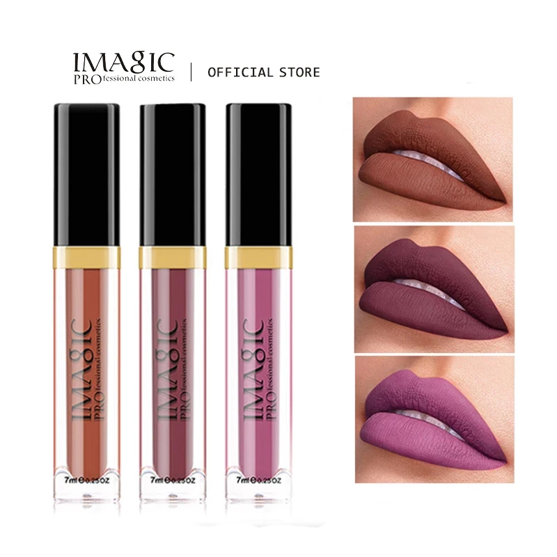 IMAGIV Жидкий блеск для губ Макияж 3 шт губная помада горячий цвет сексуальная