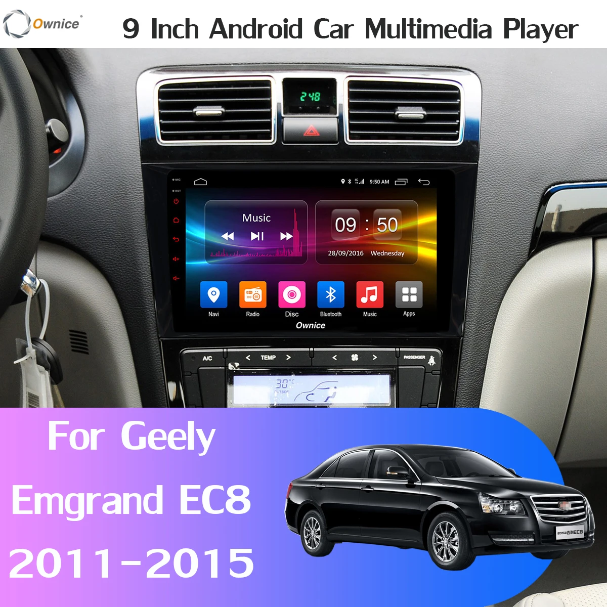 Ownice K1 K3 K5 K6 автомобильный DVD для Geely Emgrand EC8 2011 2012 2013 2014 2015 радиоприемник GPS DSP Carplay 360 °