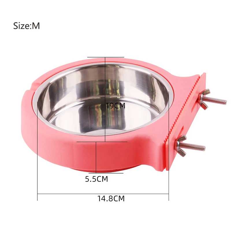 Кормушка для собак и котят нержавеющая сталь подвесная миска воды еды | Дом сад