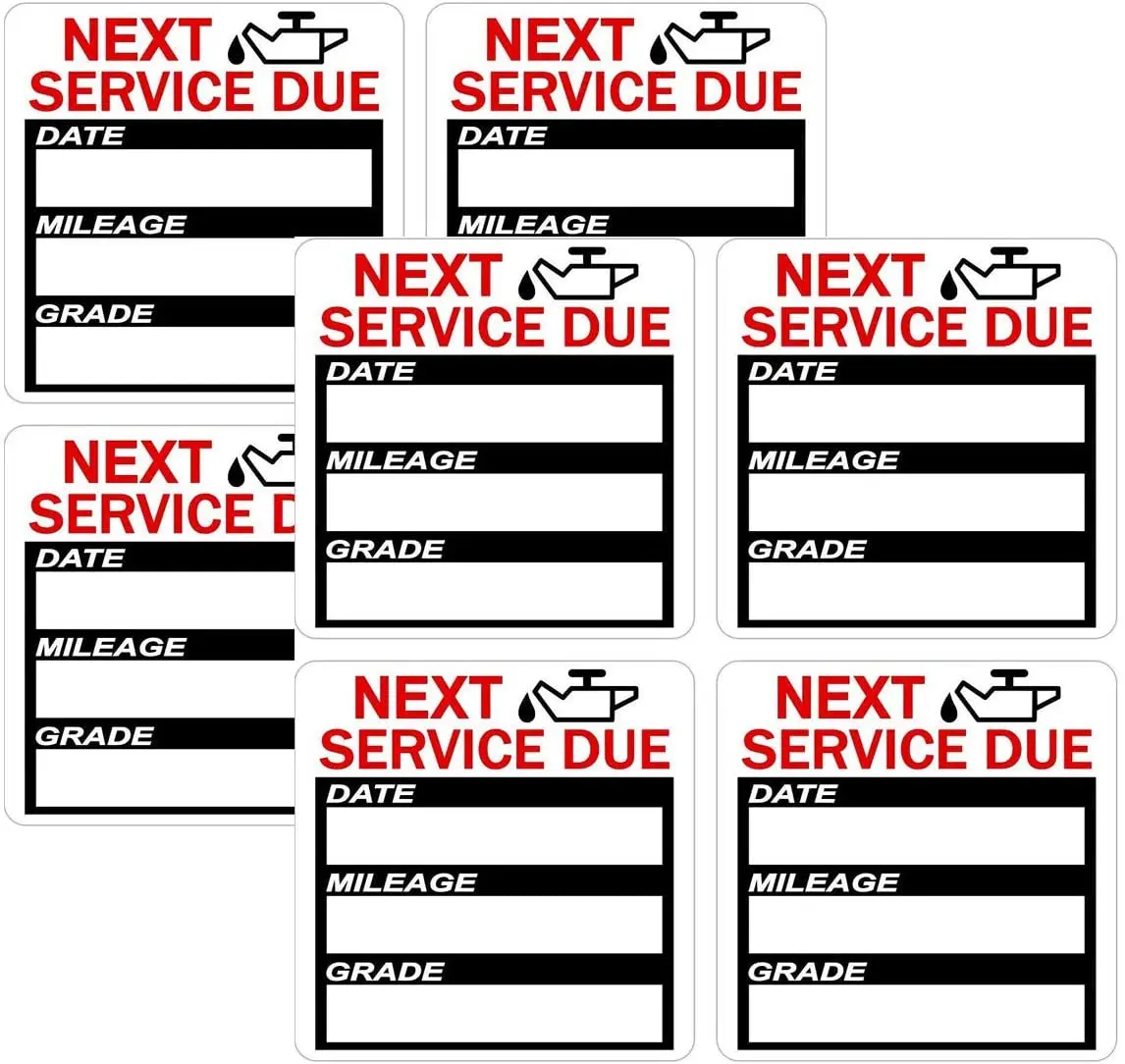 Наклейки для замены масла 80 шт. этикетки с датой 2 &quotx 2" наклейки напоминания об