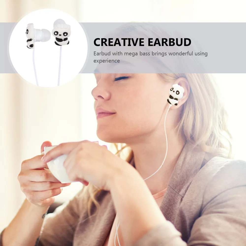 

1 Pc 3.5mm Jack Earbud Cartoon Cellphone Earbud Versatile Headphone