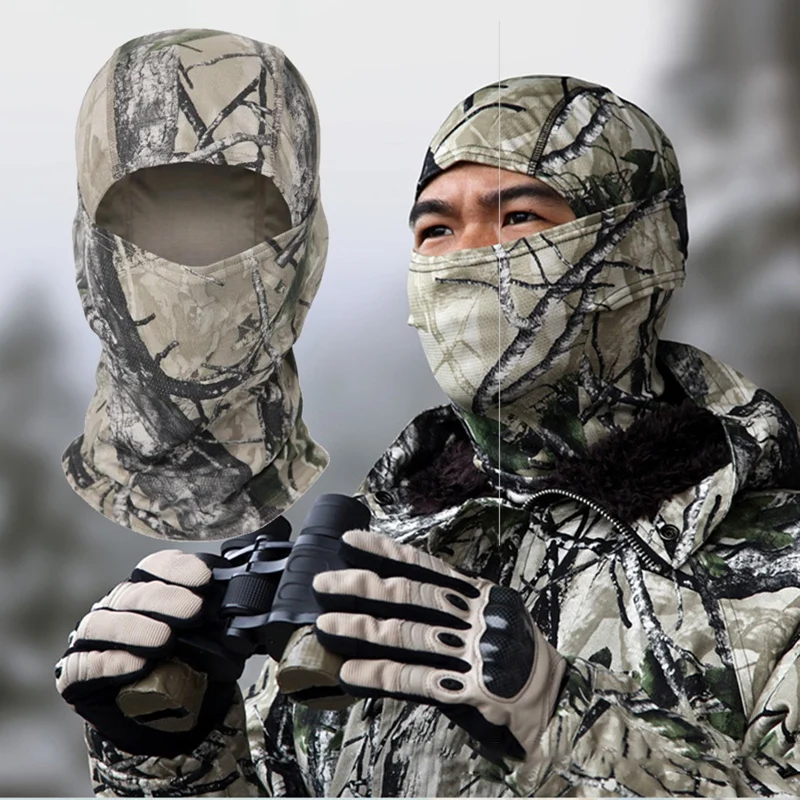 

Tactical Military Army Balaclava Airsoft Shooting Bicycle Camouflage Hat Helmet Liner Full Face Caps breathable Beanies Cap Men