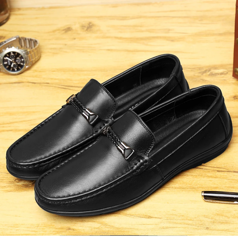  Обувь в деловом стиле Мужские туфли из натуральной кожи мокасины светильник