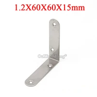 50pcs 304 stainless steel l furniture reinforced corner braces joint right angle board frame shelves support brackets connectors