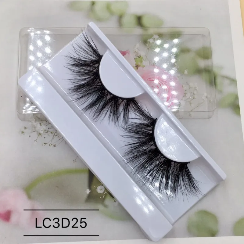 Ресницы для ресниц новые стили 6 парт/Лот 25 мм 3D 100% Искусственные ресницы из меха