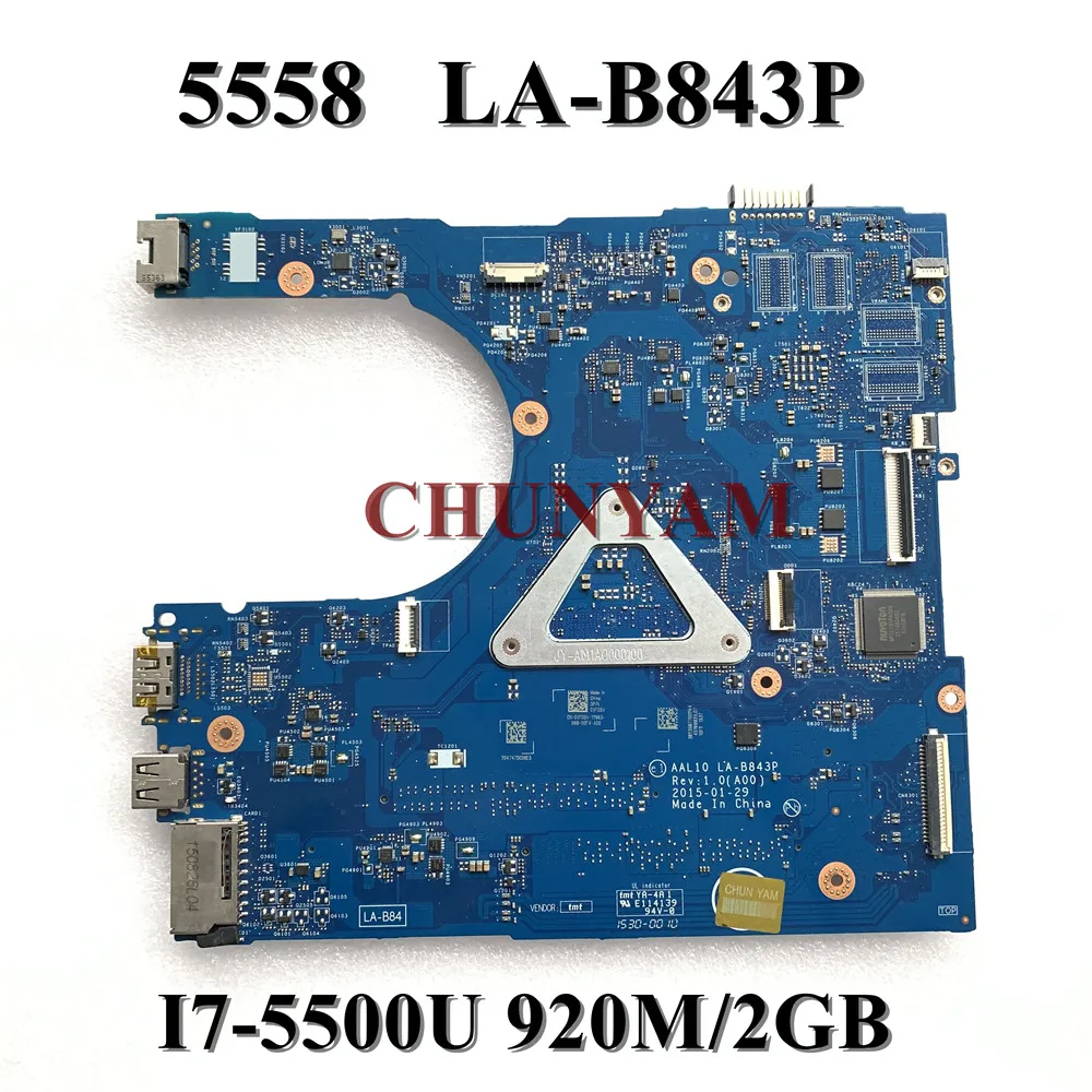 Новая модель 920M/2GB для ноутбука dell Inspiron 5458 5558 5758 материнская плата 100%