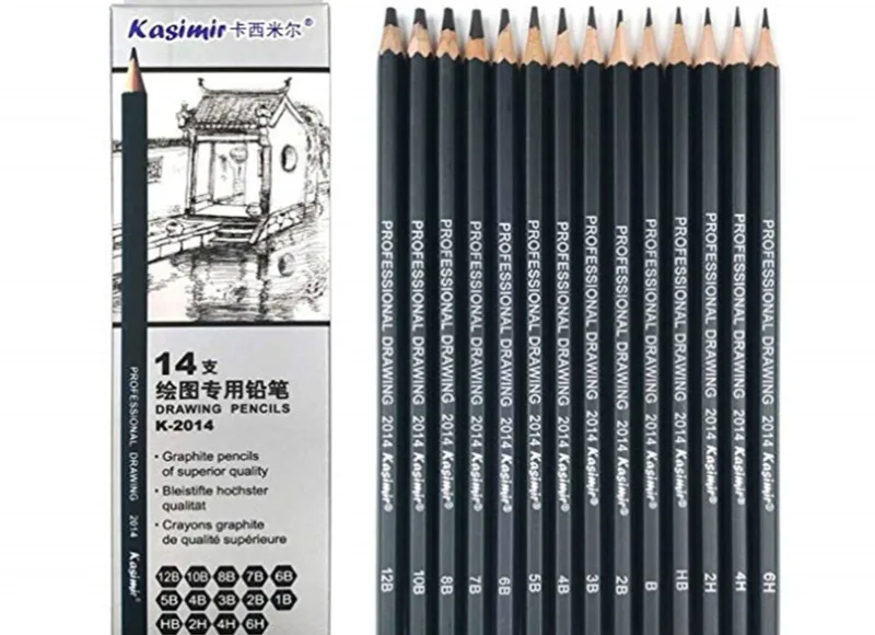 14 шт./компл. Профессиональный Nail Art эскизный чертёж записи Pencil1B 2B 3B 4B 5B 6B 7B 8B 10B 12B 2H 4H 6H HB карандаш канцелярские принадлежности