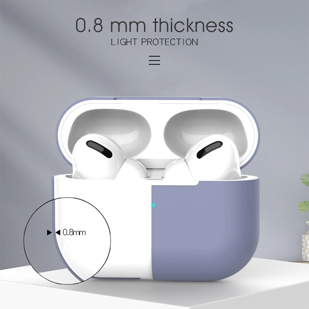 Чехол с полным покрытием 2 защитный чехол для Apple Airpods pro Bluetooth наушников мягкий 3 Pro